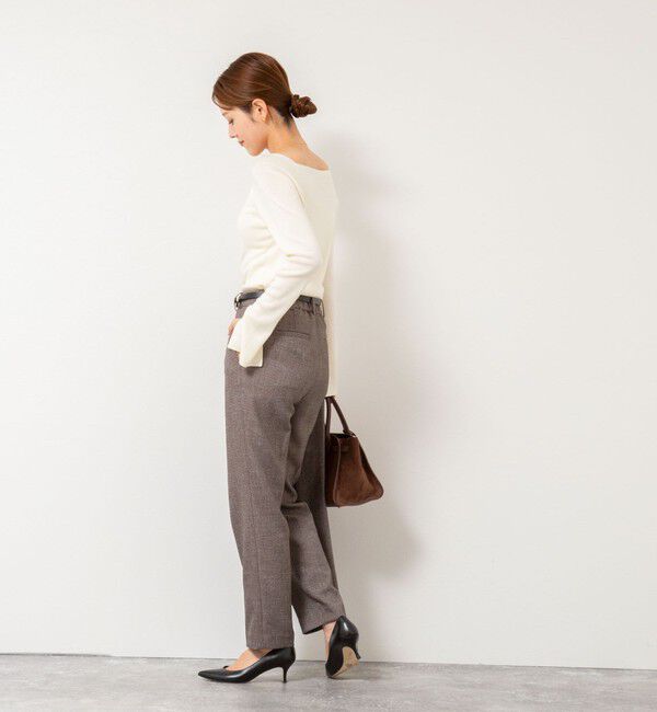 NOLLEY'S sophi「《セットアップ対応》ウォッシャブルウール調テーパードパンツ」|その他|