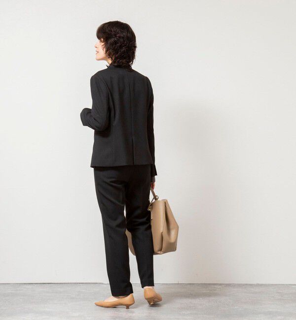 NOLLEY'S sophi「《セットアップ対応》ウォッシャブルウール調ノーカラージャケット」|ノーカラージャケット|
