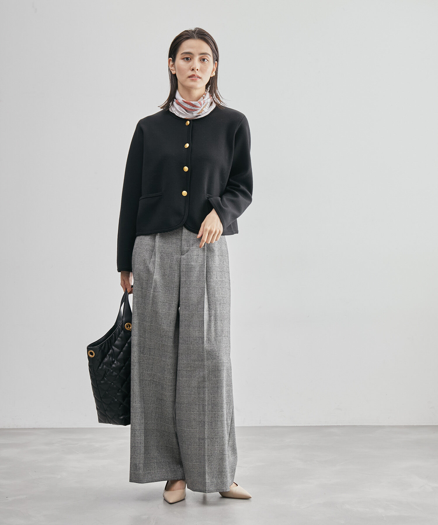 ROPE「【高評価】スウェットライクニットカーディガン/セットアップ対応」|カーディガン|