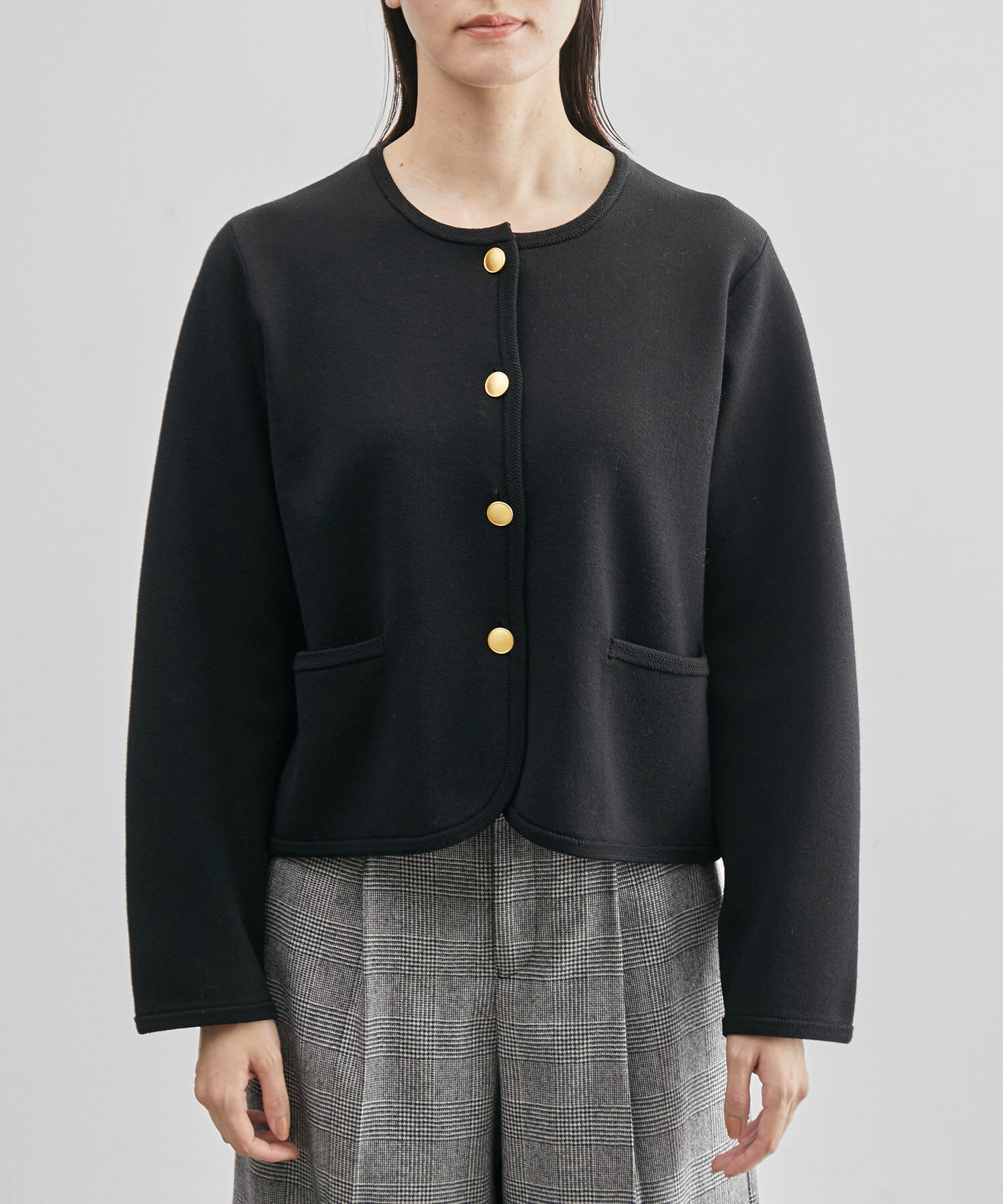 ROPE「【高評価】スウェットライクニットカーディガン/セットアップ対応」|カーディガン|