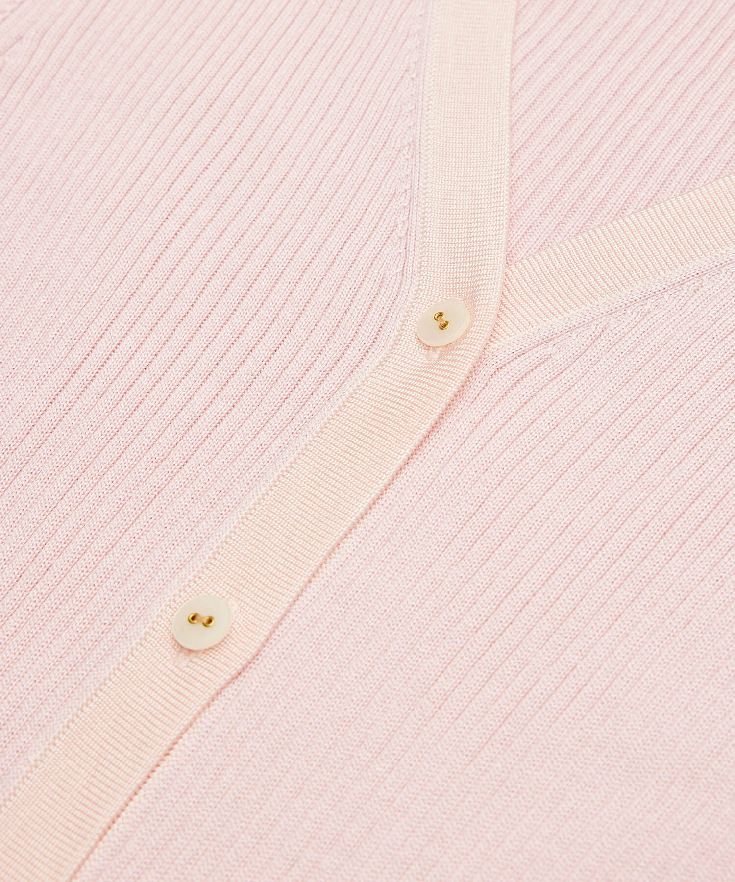 ROPE「シャイニーリブカーディガン」|カーディガン|