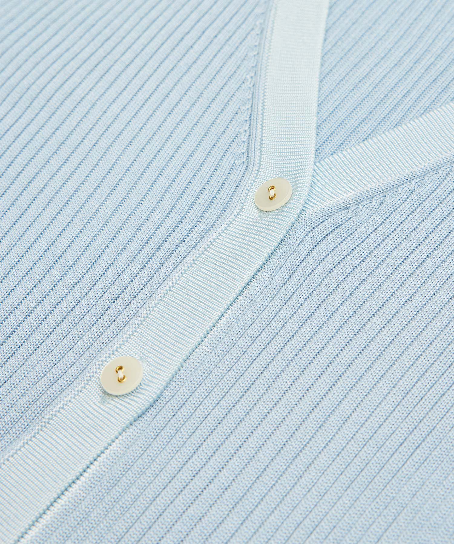 ROPE「シャイニーリブカーディガン」|カーディガン|