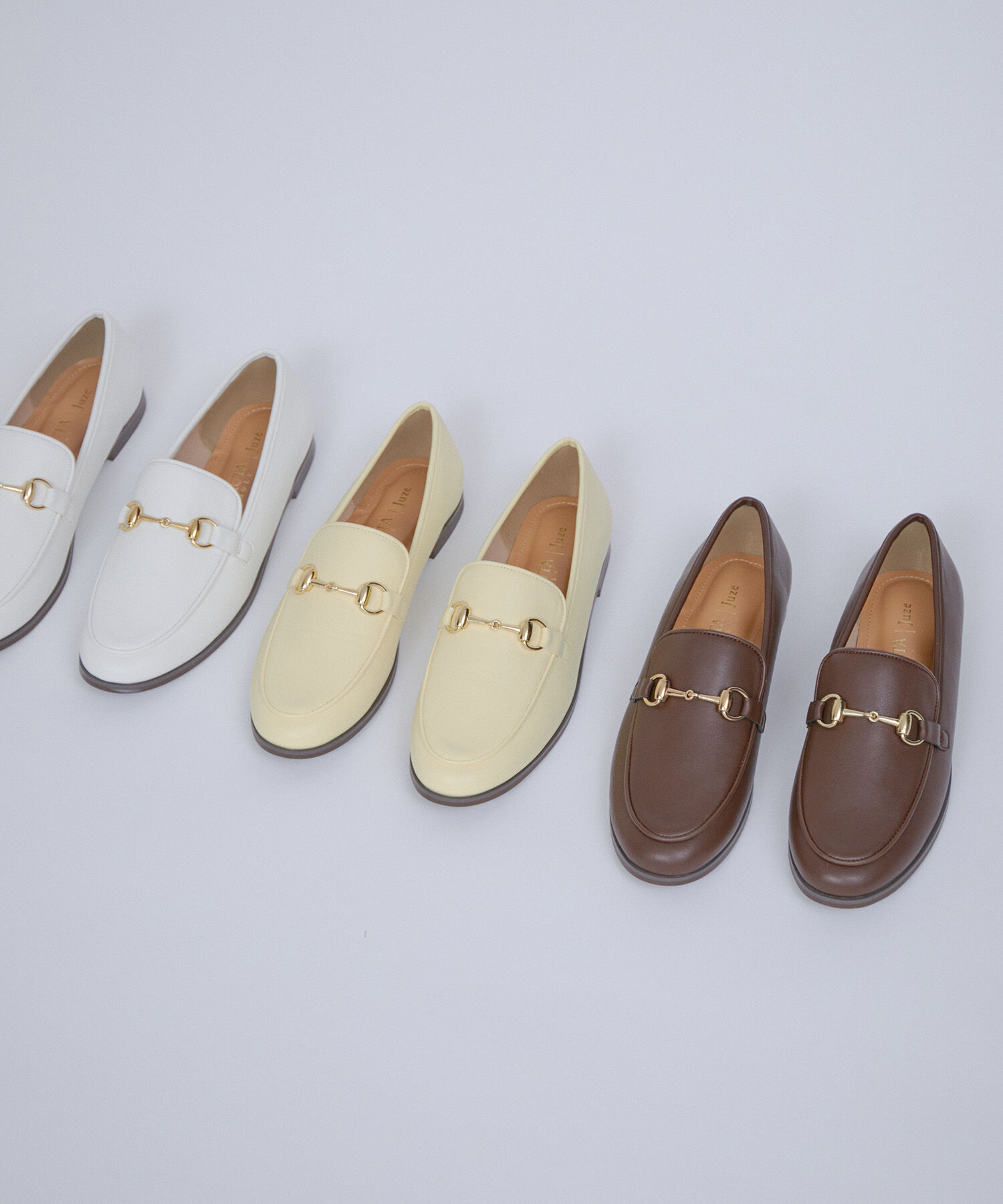 Juze「【晴雨兼用】【HARUTAコラボ】リサイクルレザービットローファー」|ローファー|