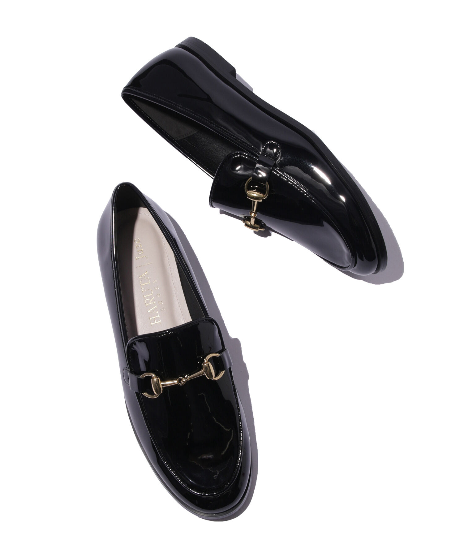 Juze「【晴雨兼用】【HARUTAコラボ】リサイクルレザービットローファー」|ローファー|