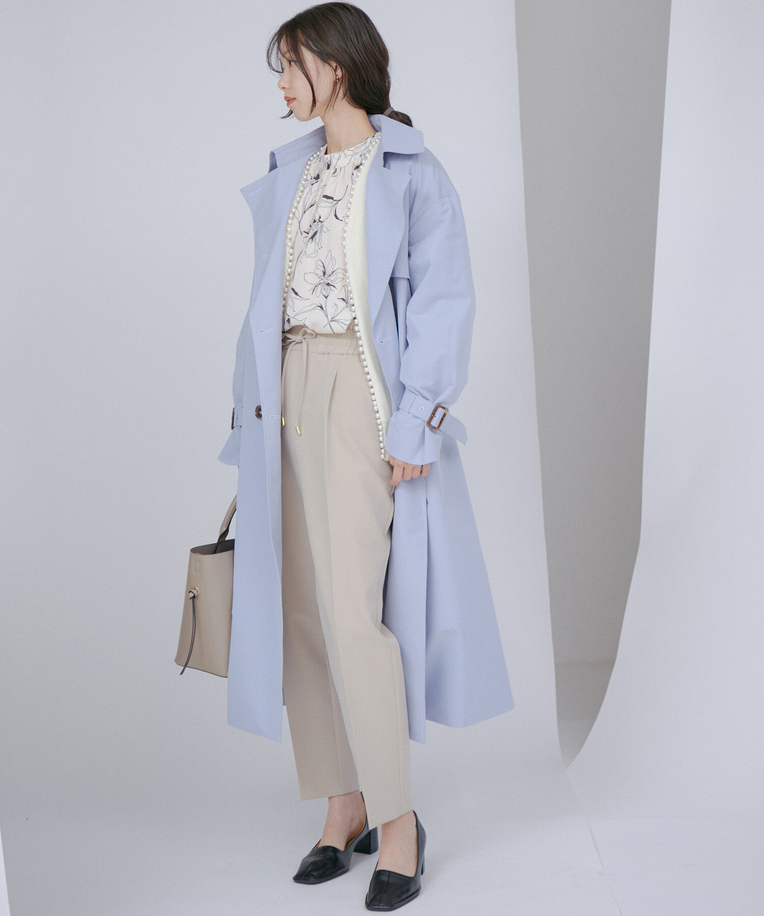 VIS「【撥水・花粉ガード】オーバーサイズトレンチコート」|トレンチコート|