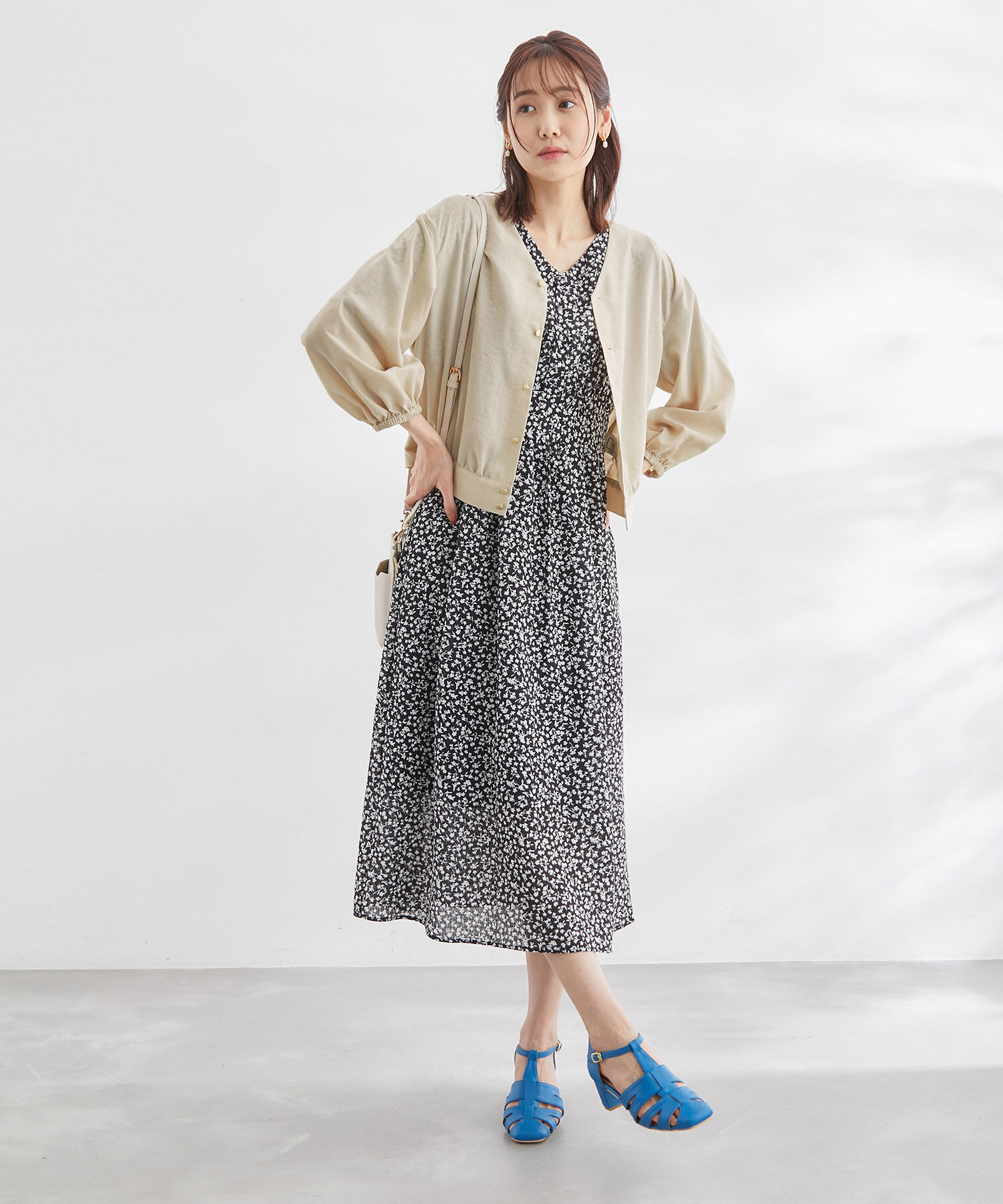 Rope&rsquo;Picnic「ショートレングスブラウスカーディガン」|カーディガン|