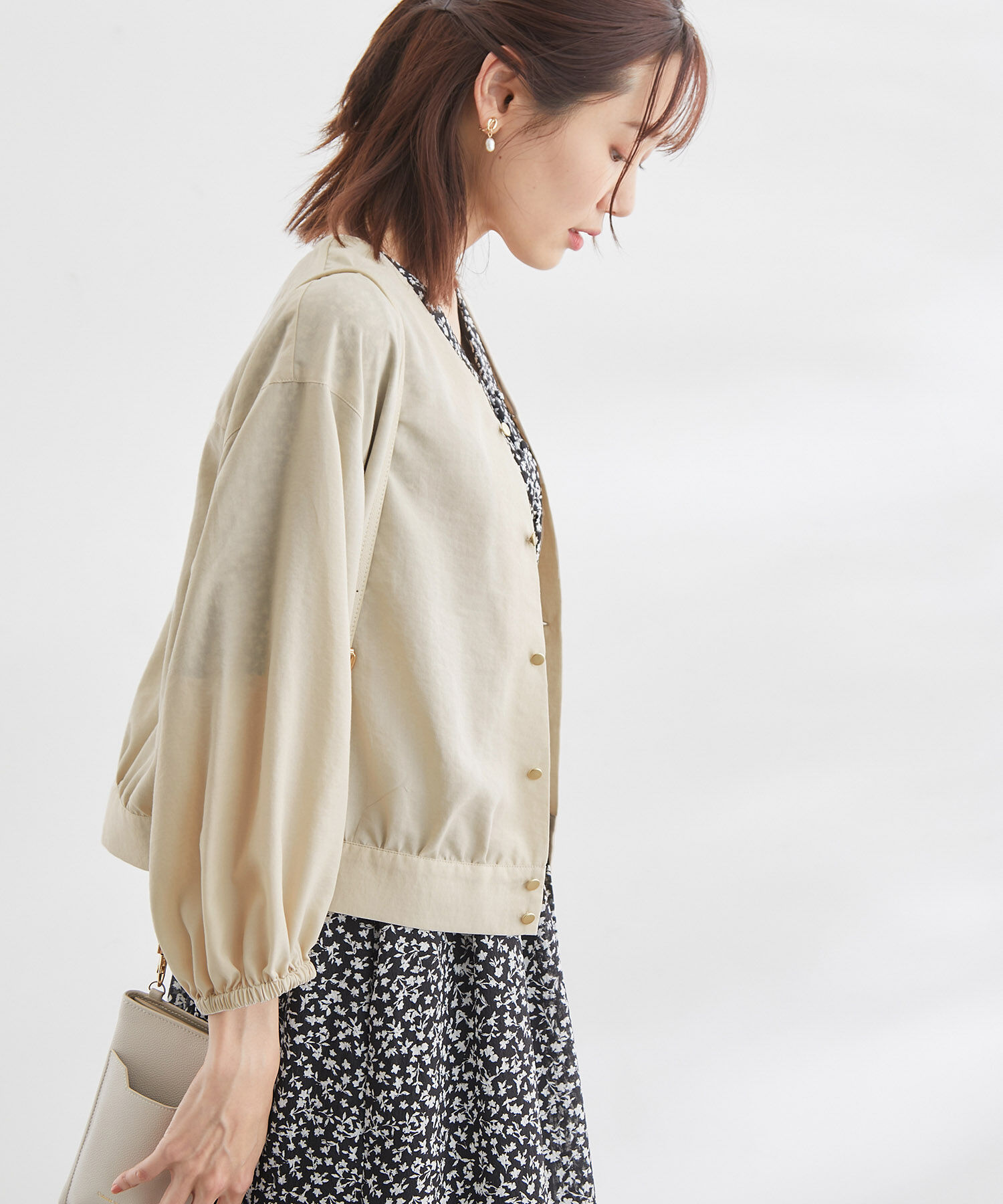 Rope&rsquo;Picnic「ショートレングスブラウスカーディガン」|カーディガン|