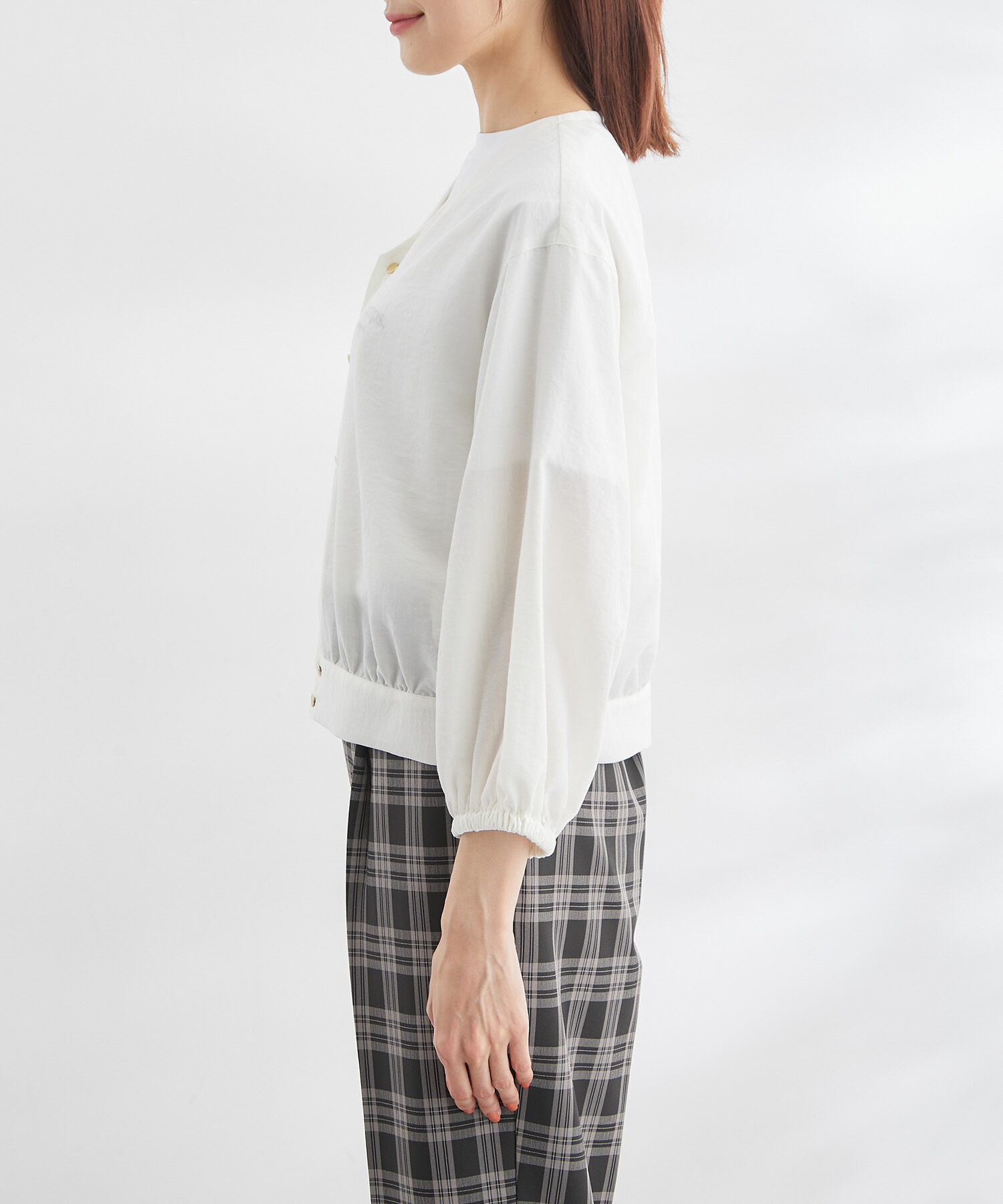 Rope&rsquo;Picnic「ショートレングスブラウスカーディガン」|カーディガン|