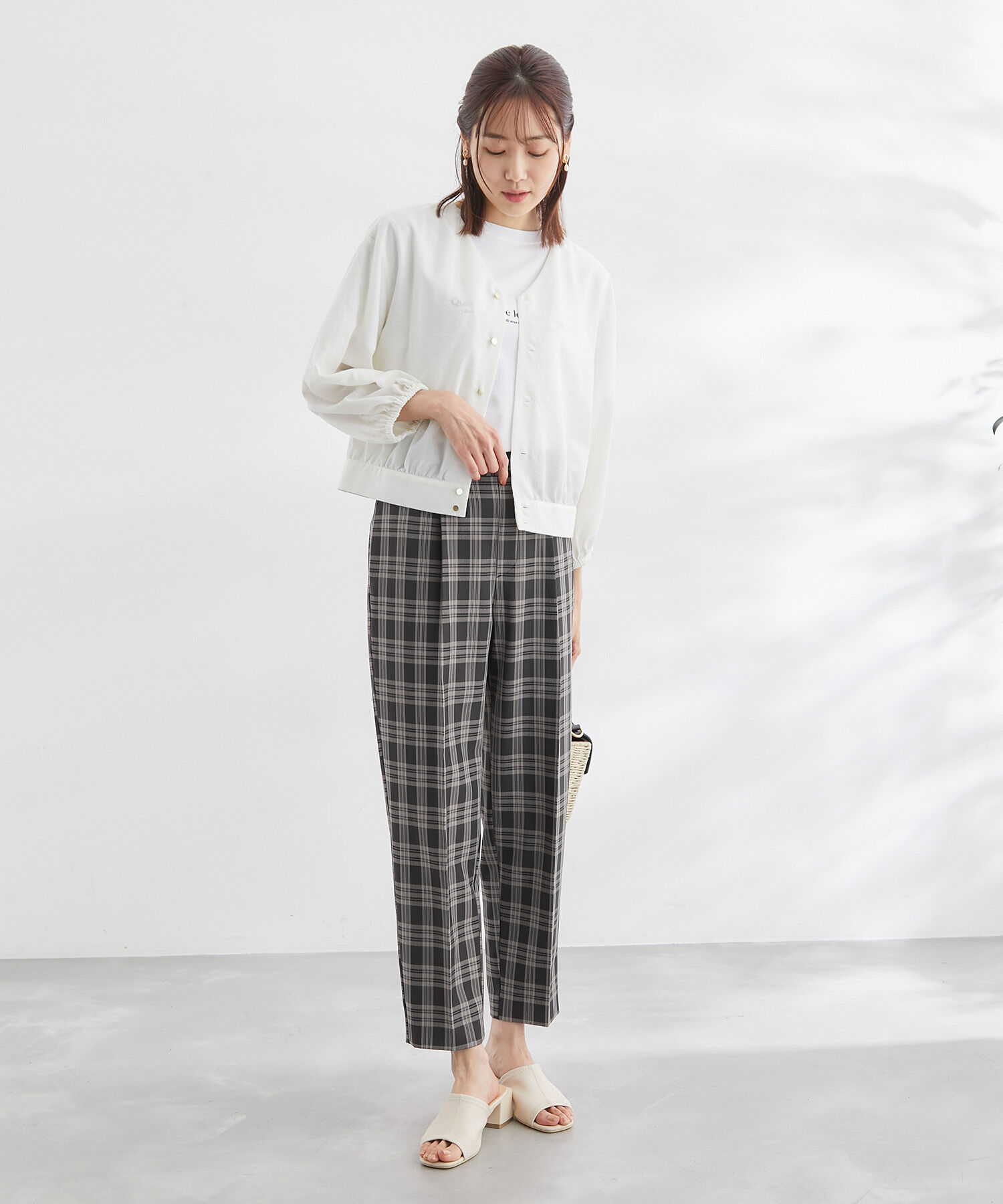 Rope&rsquo;Picnic「ショートレングスブラウスカーディガン」|カーディガン|