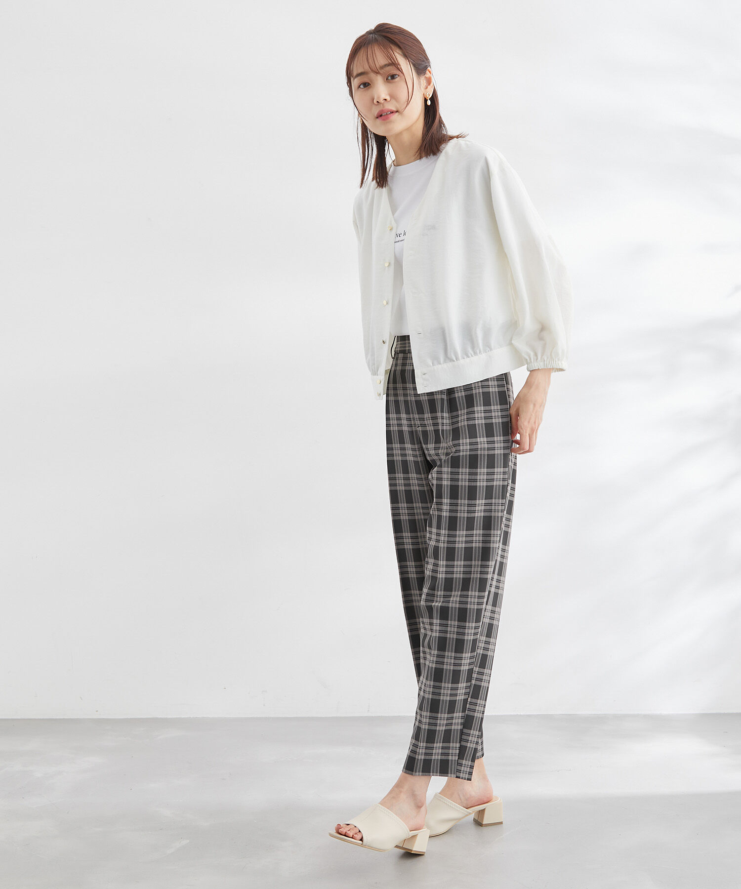 Rope&rsquo;Picnic「ショートレングスブラウスカーディガン」|カーディガン|