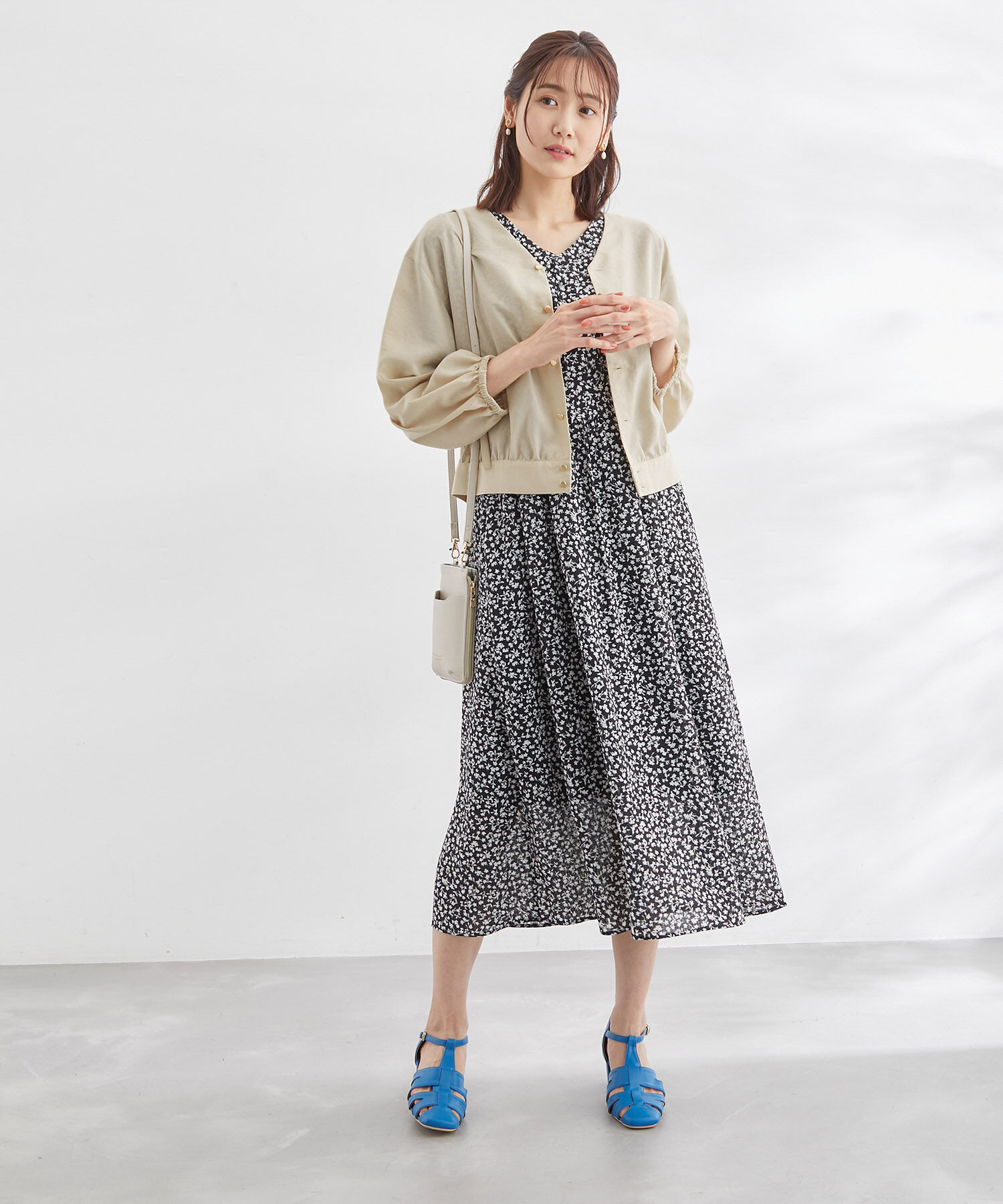 Rope&rsquo;Picnic「ショートレングスブラウスカーディガン」|カーディガン|