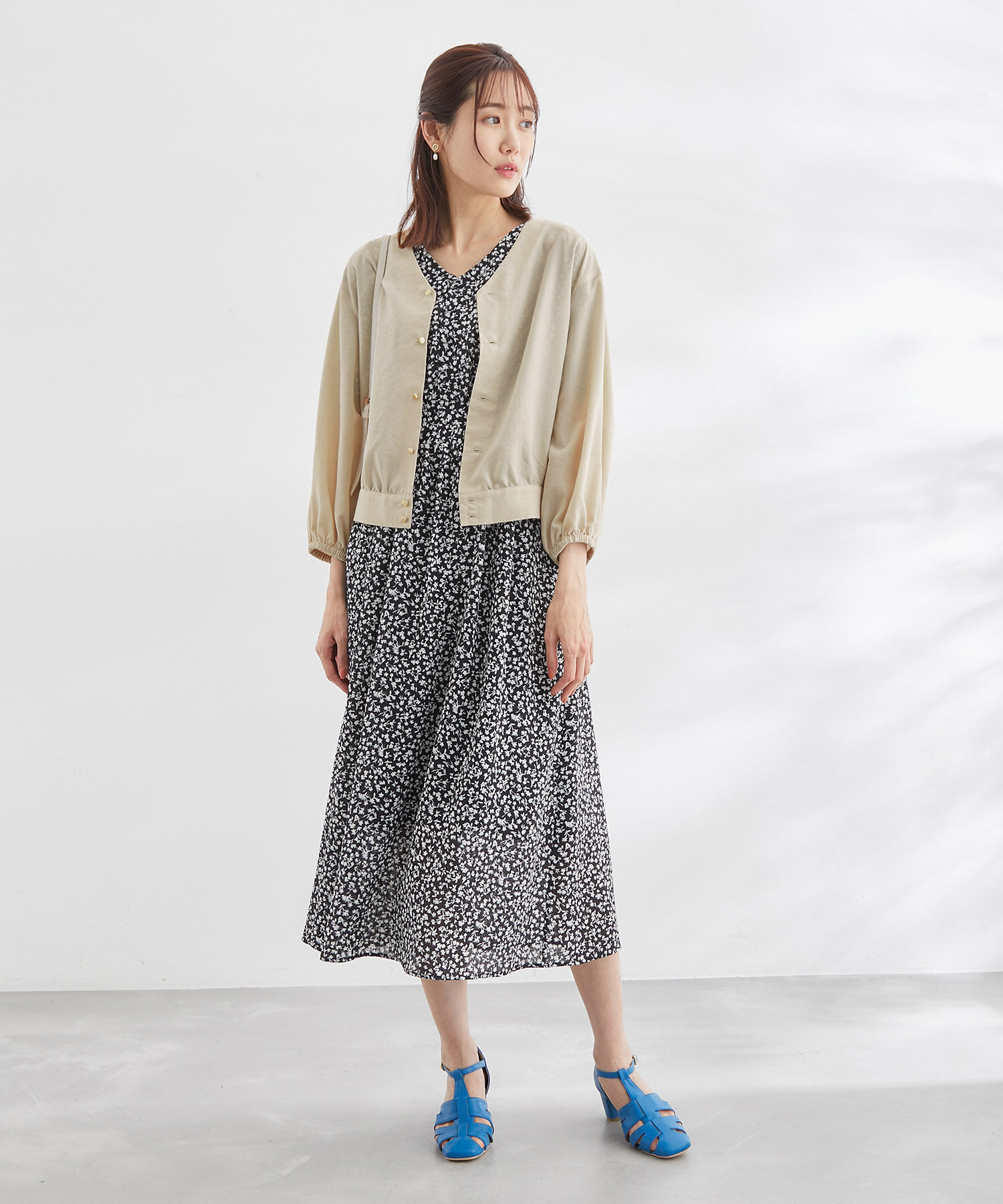 Rope&rsquo;Picnic「ショートレングスブラウスカーディガン」|カーディガン|