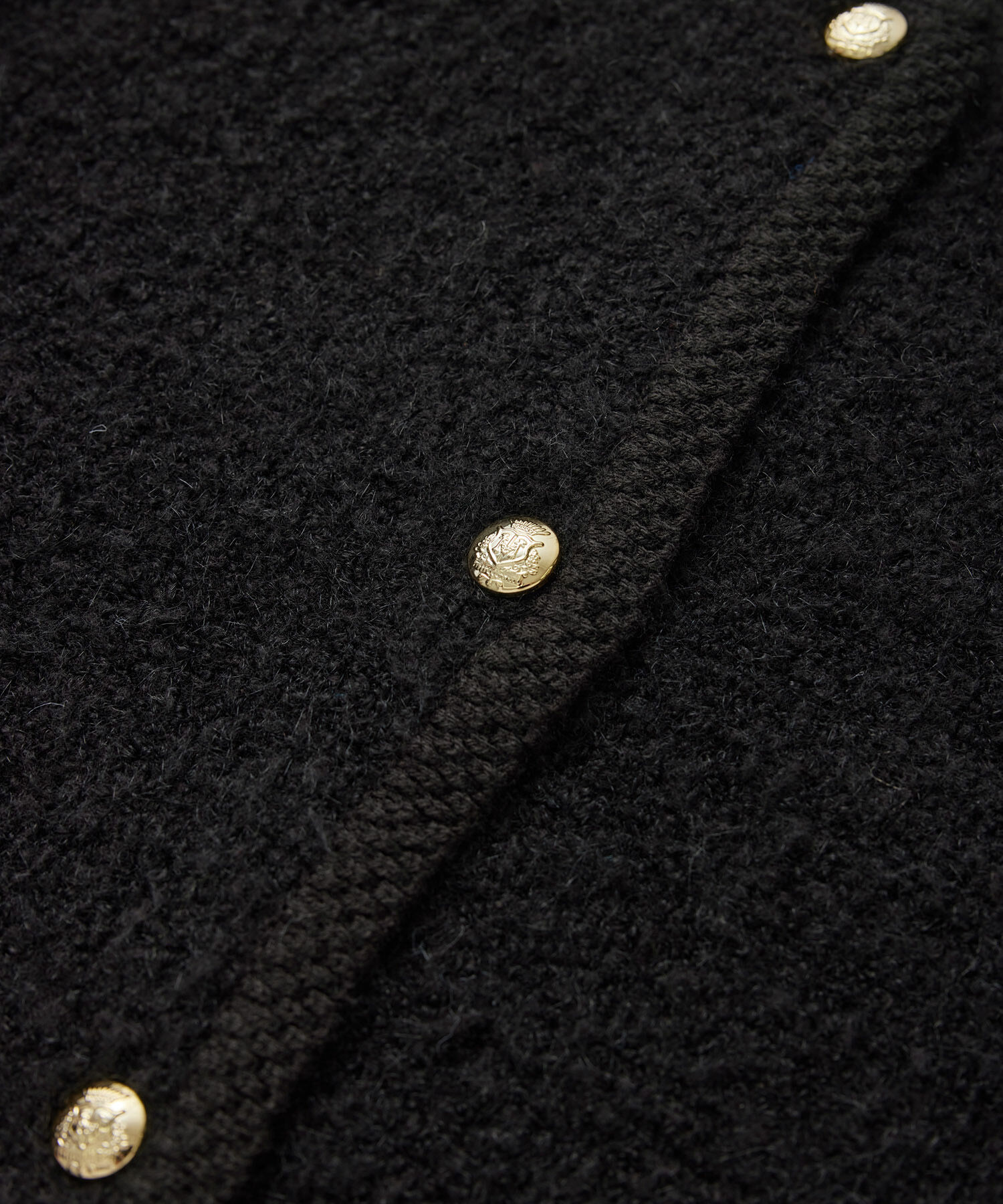 Rope&rsquo;Picnic「リンクコーデ/ループ編みゴールドボタンニットカーディガン」|カーディガン|