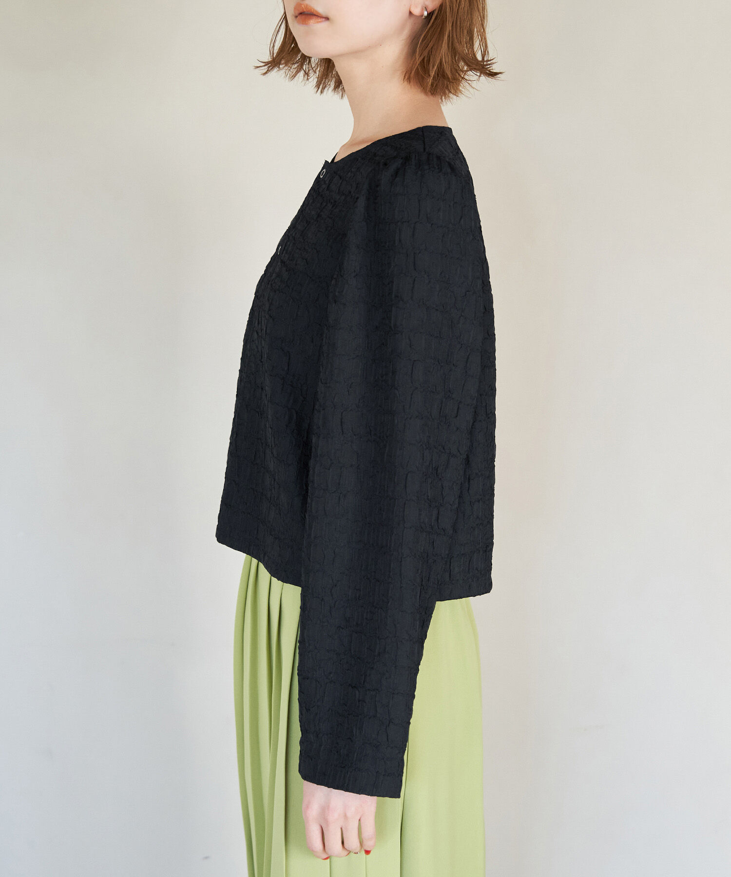 Rope&rsquo;Picnic「ジャガードブラウスカーディガン」|カーディガン|