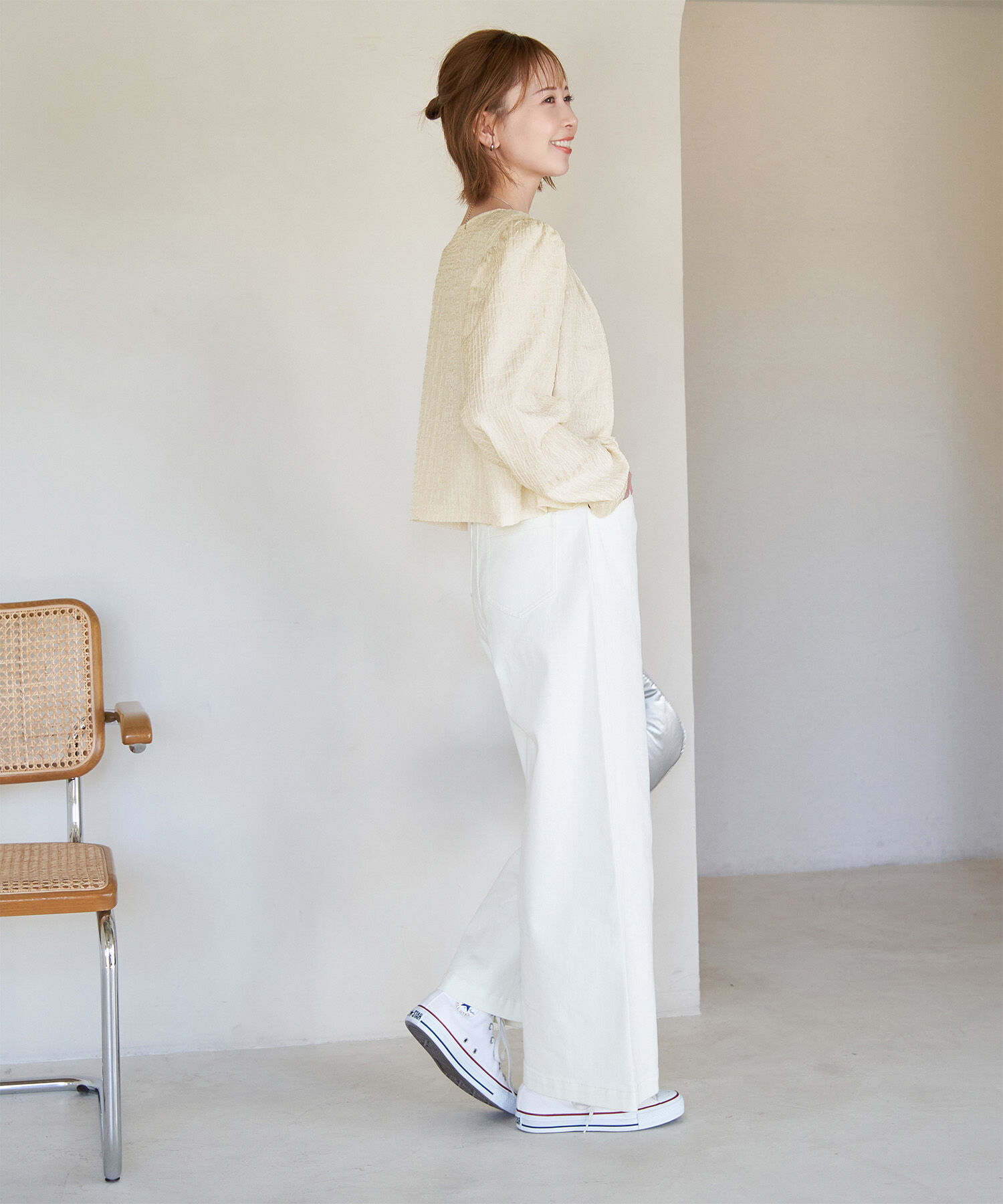 Rope&rsquo;Picnic「ジャガードブラウスカーディガン」|カーディガン|