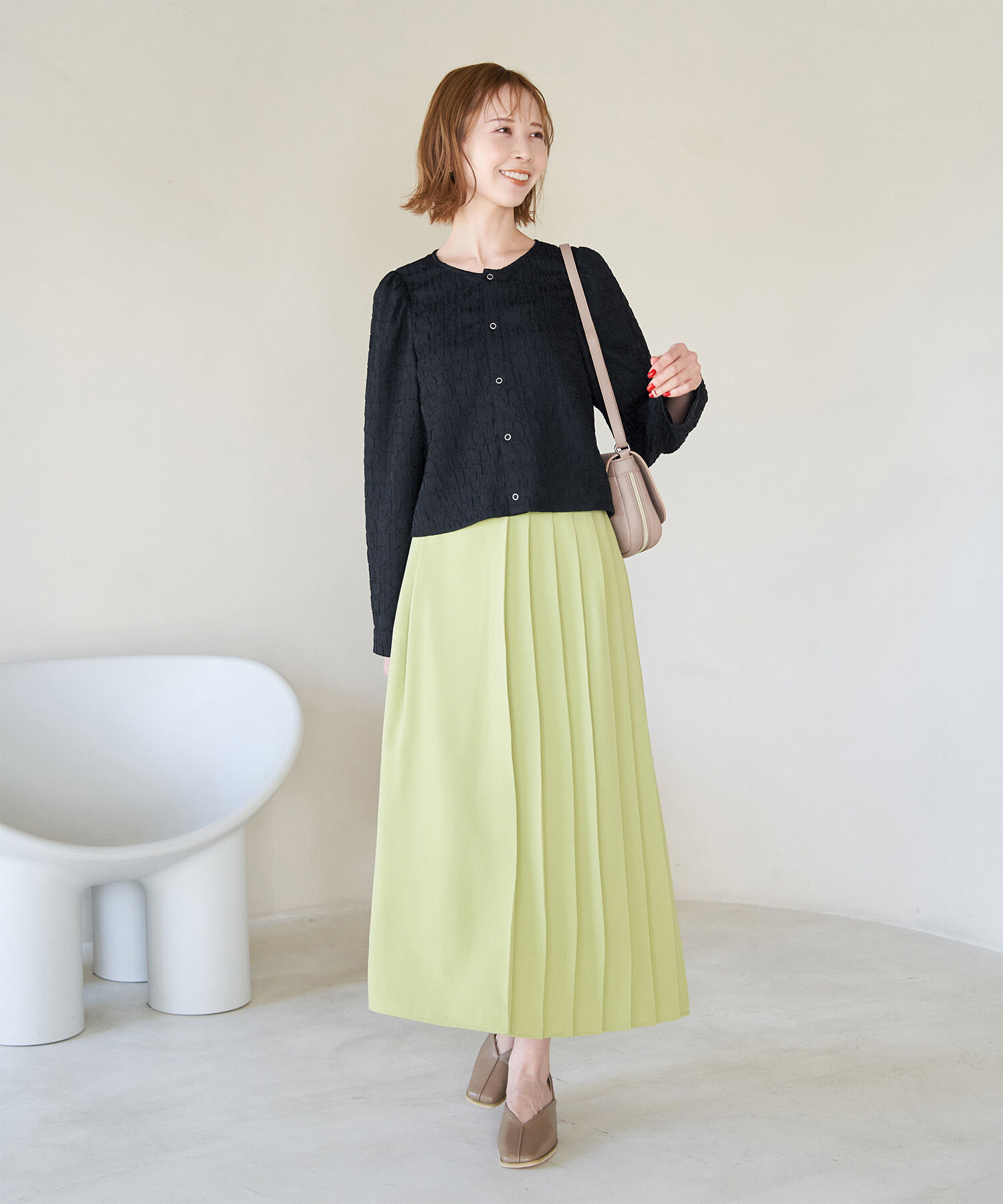 Rope&rsquo;Picnic「ジャガードブラウスカーディガン」|カーディガン|