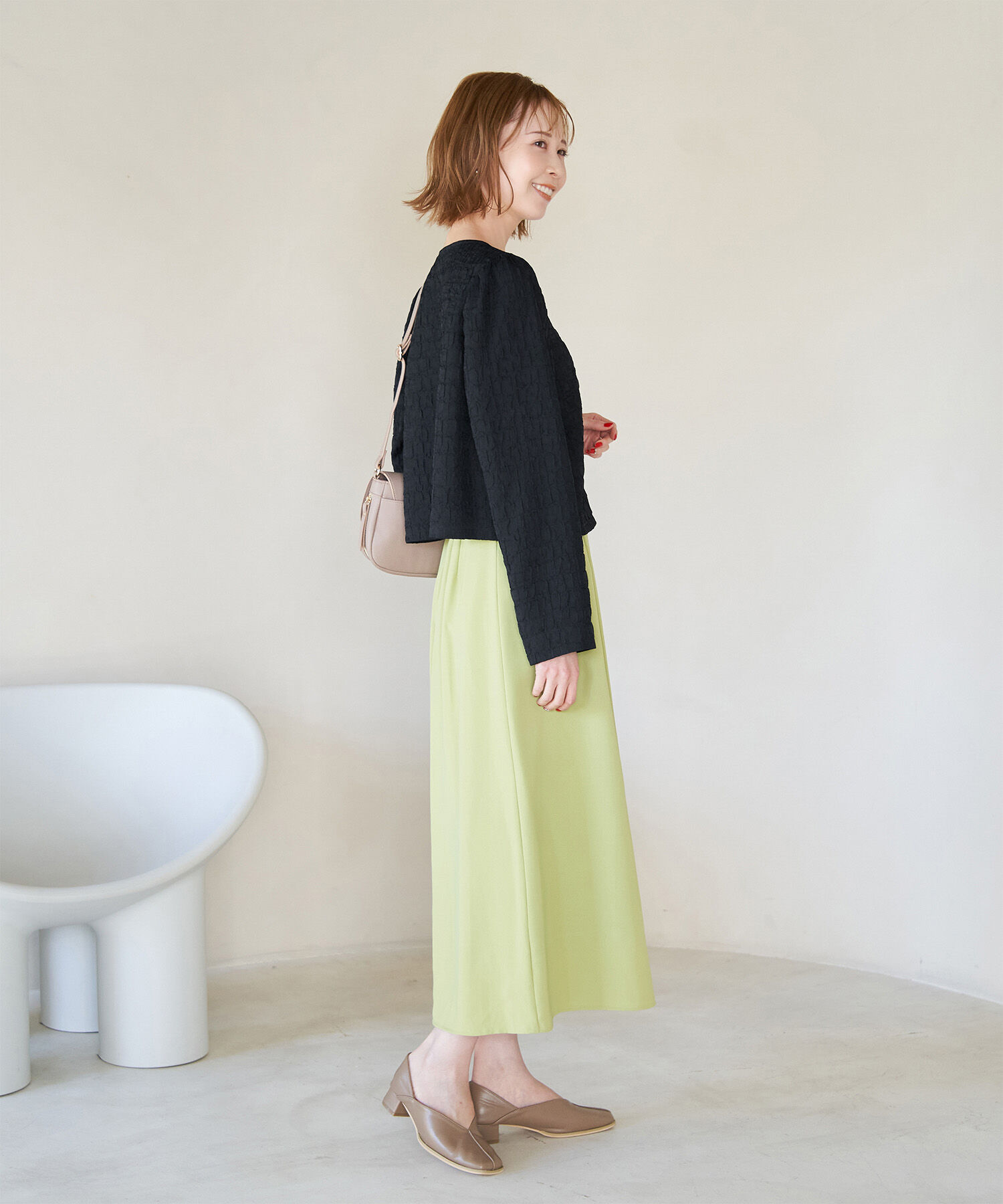 Rope&rsquo;Picnic「ジャガードブラウスカーディガン」|カーディガン|