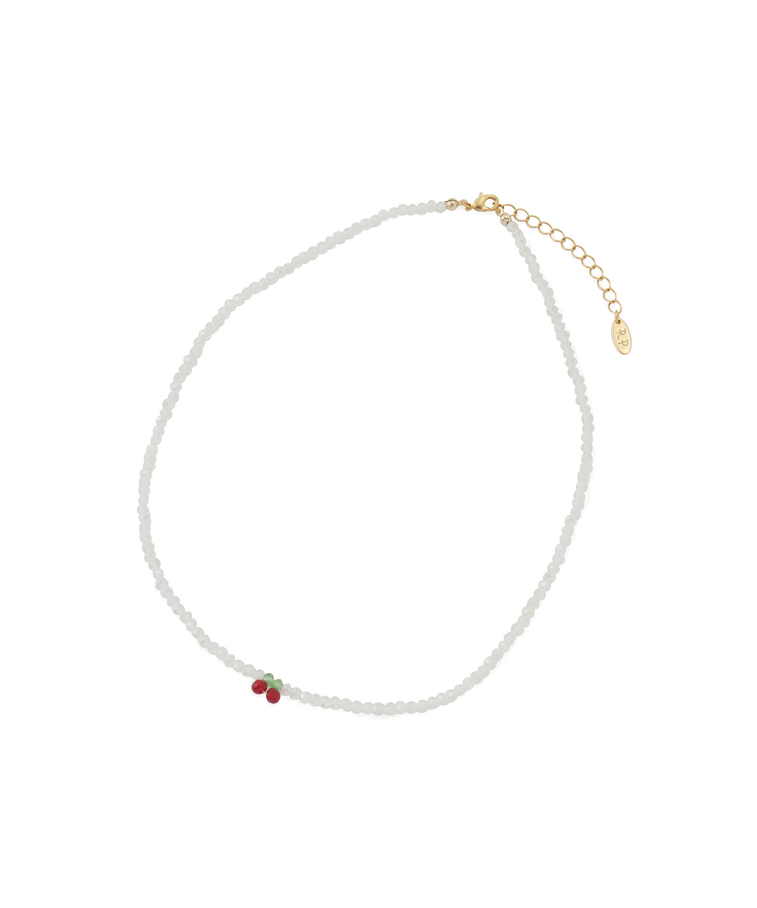 ROPE PICNIC PASSAGE「チェリートップビーズショートネックレス」|ネックレス|