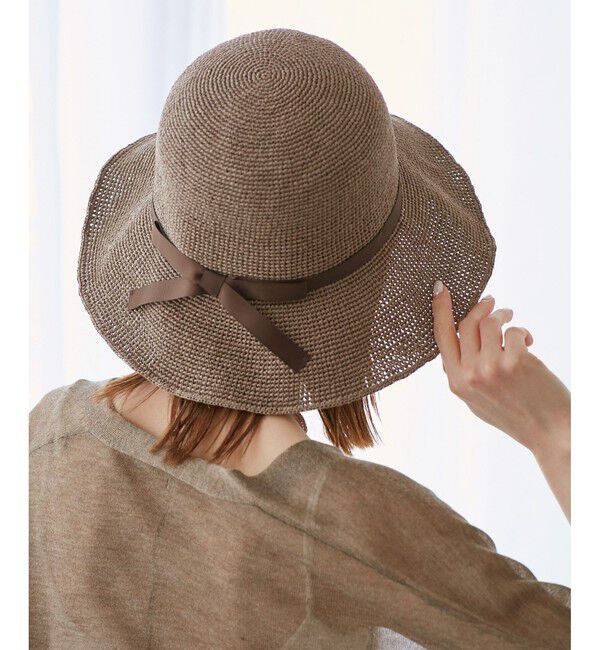 ROPE PICNIC PASSAGE「細編みスリムリボンハット」|ハット|チャイロサブ