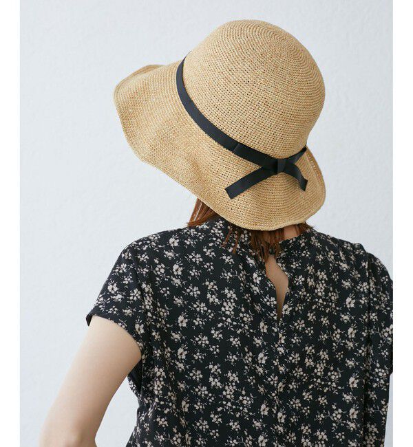 ROPE PICNIC PASSAGE「細編みスリムリボンハット」|ハット|