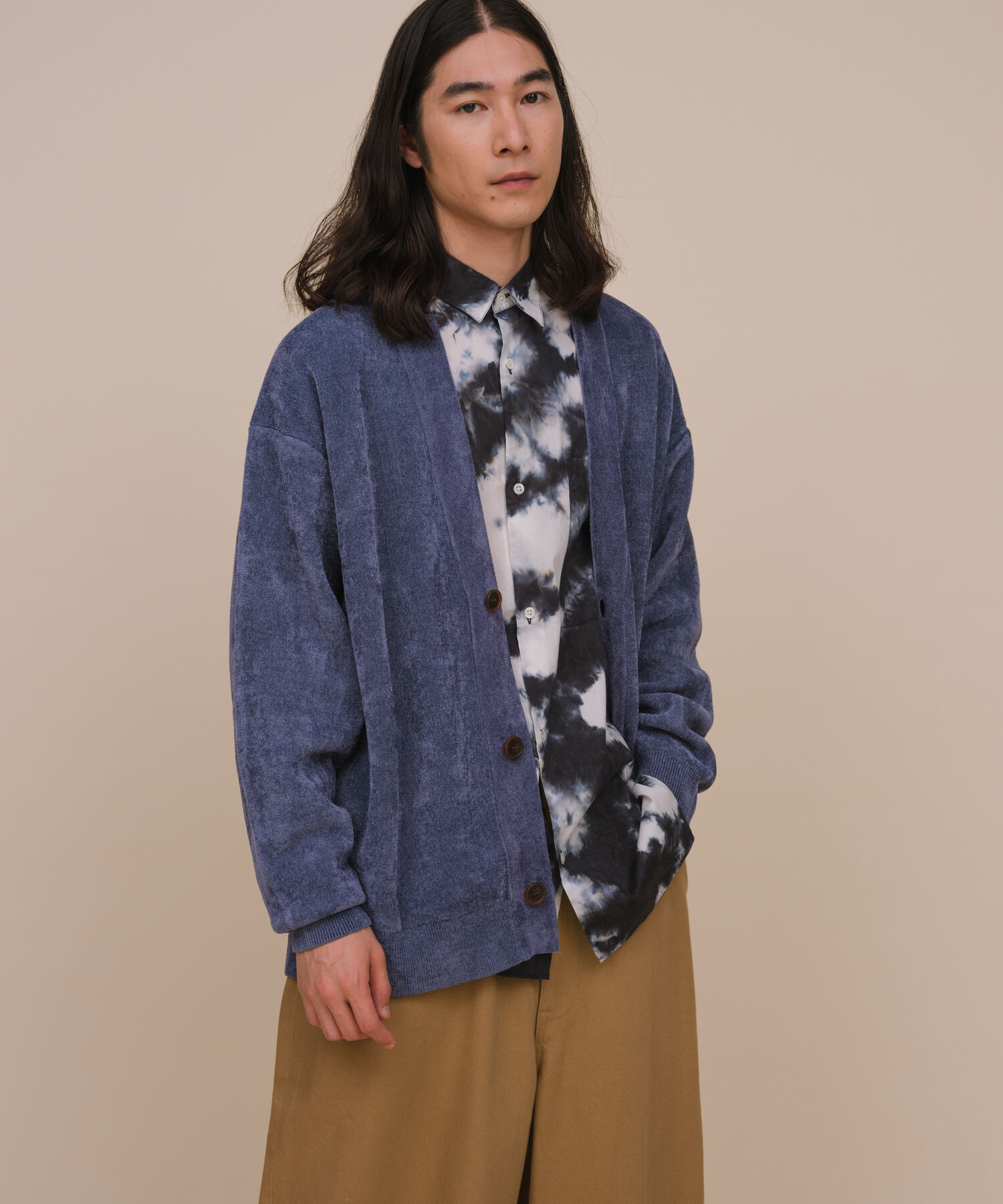 ADAM ET ROPE'「モールヤーン オーバーサイズ カーディガン / サスティナブル / ユニセックス」|カーディガン|