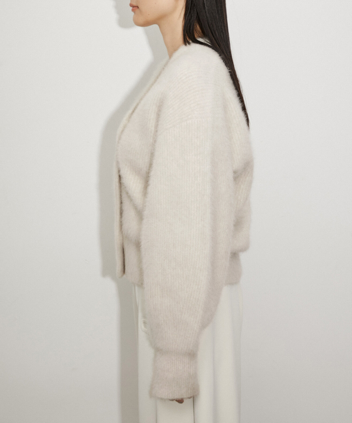 ADAM ET ROPE'「ファーニットカーディガン」|カーディガン|