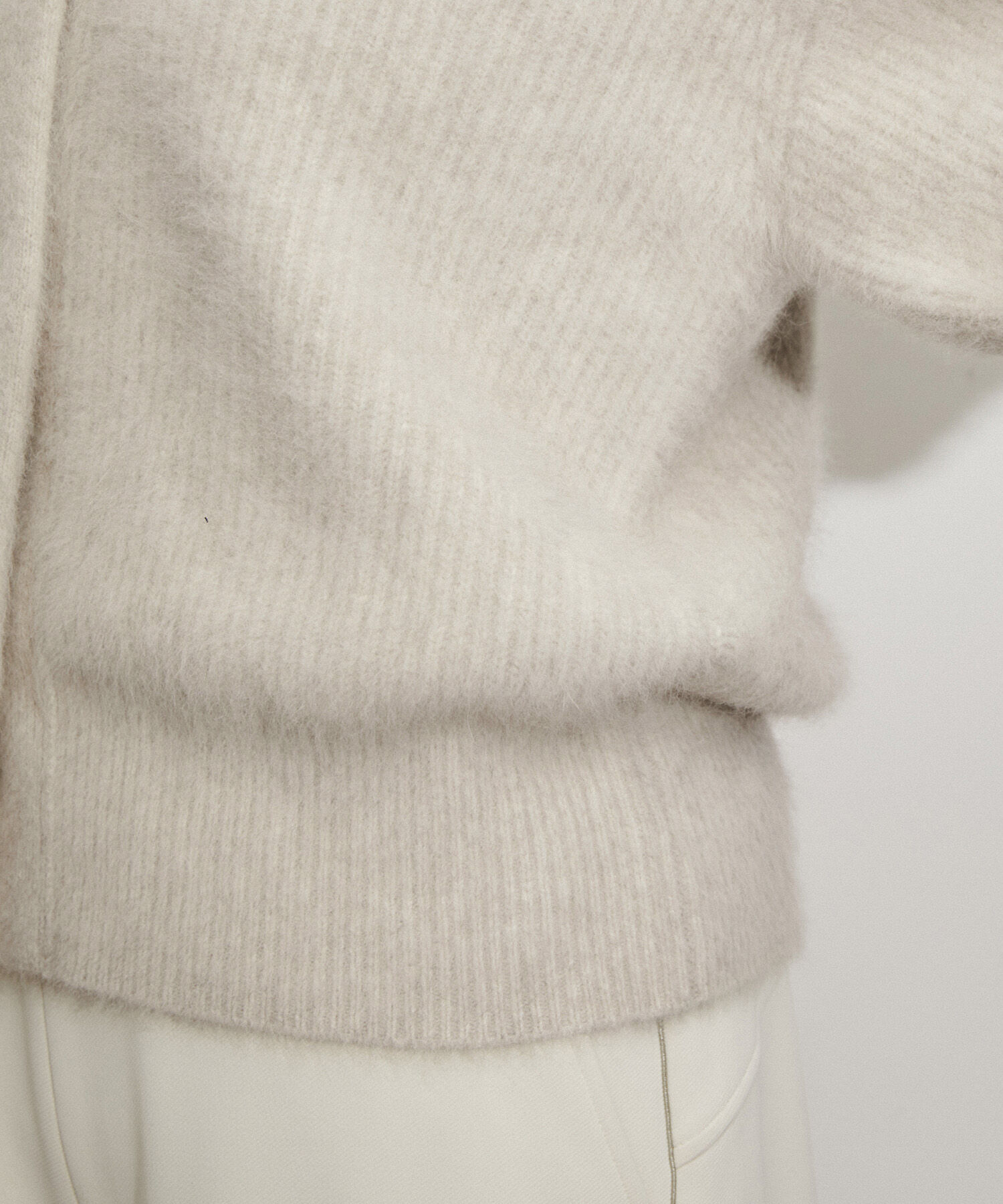 ADAM ET ROPE'「ファーニットカーディガン」|カーディガン|