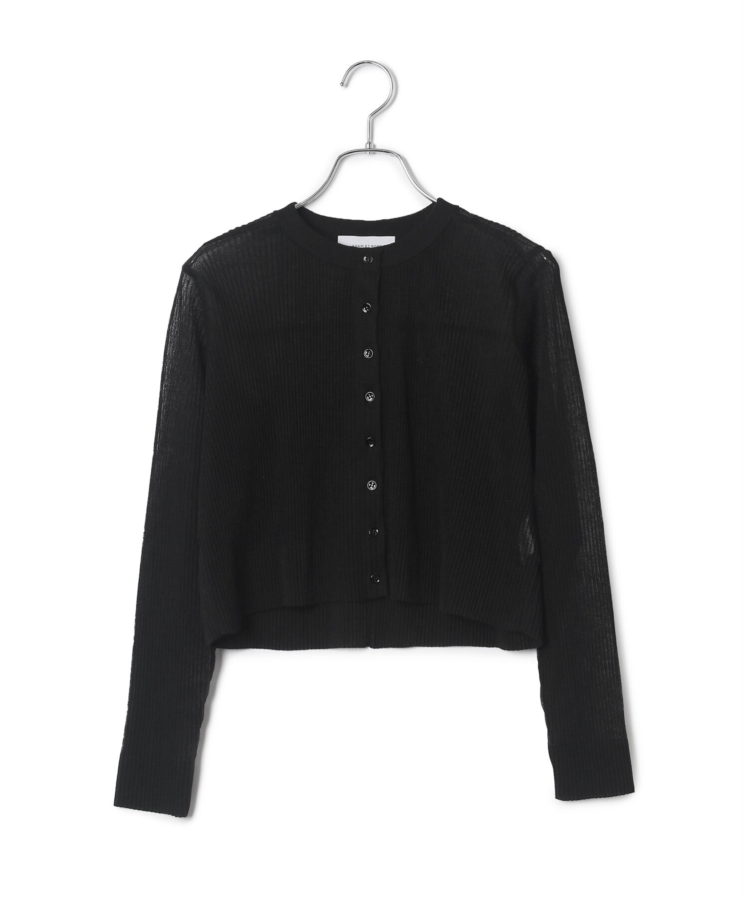 ADAM ET ROPE'「【洗える】シアープリーツカーディガン」|カーディガン|