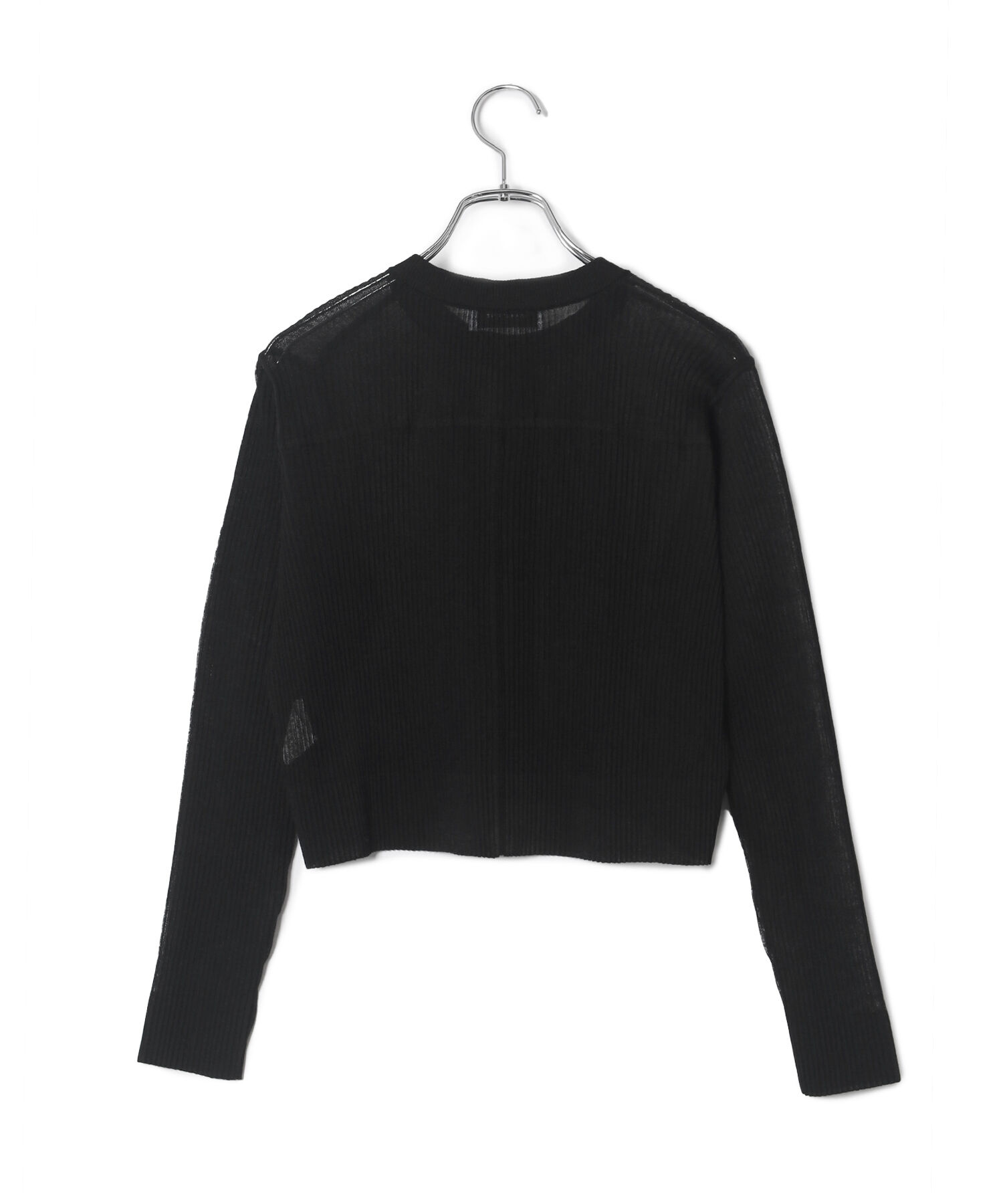 ADAM ET ROPE'「【洗える】シアープリーツカーディガン」|カーディガン|