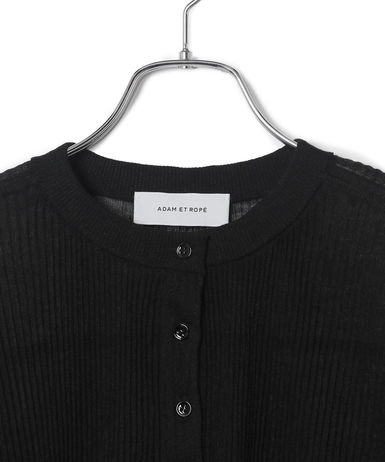 ADAM ET ROPE'「【洗える】シアープリーツカーディガン」|カーディガン|