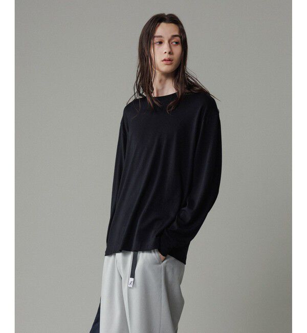 ADAM ET ROPE'「【NIKKE】ウール天竺 ロングスリーブ ニットT」|Tシャツ・カットソー|