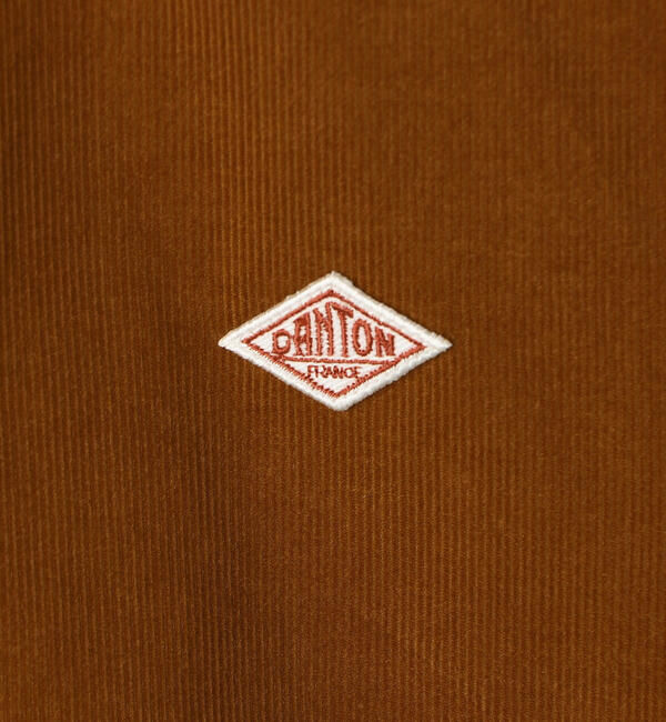 DANTON「DANTON | コーデュロイ バンドカラー長袖シャツ WOMEN」|シャツ・ブラウス|