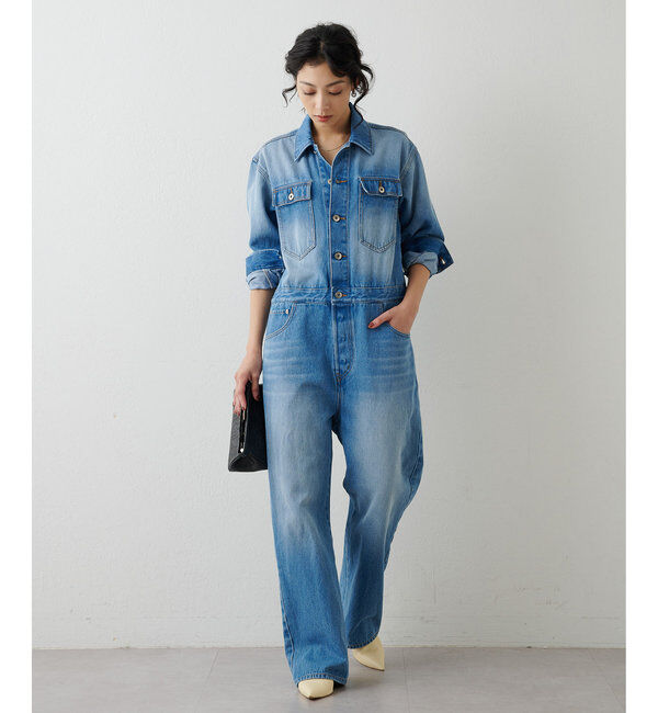  「デニムジャンプスーツ」|ワンピース|