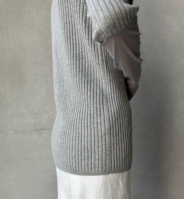  「【WEB限定】袖シアーリブカーディガン」|カーディガン|