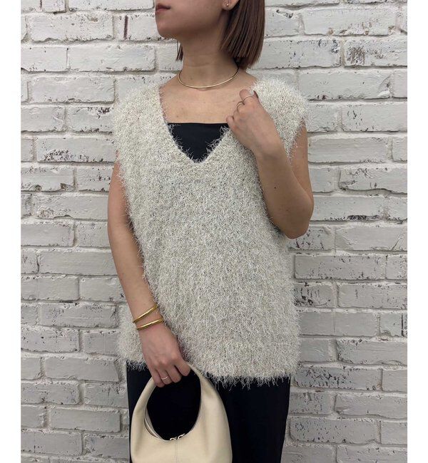 「シャギーニットベスト」|ニット・セーター|