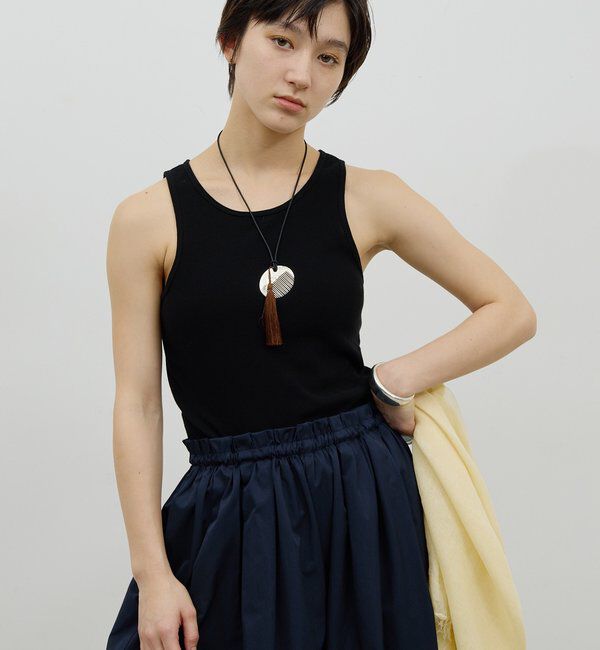  「【前後2way】ハイツイストリブタンク」|Tシャツ・カットソー|ブラック