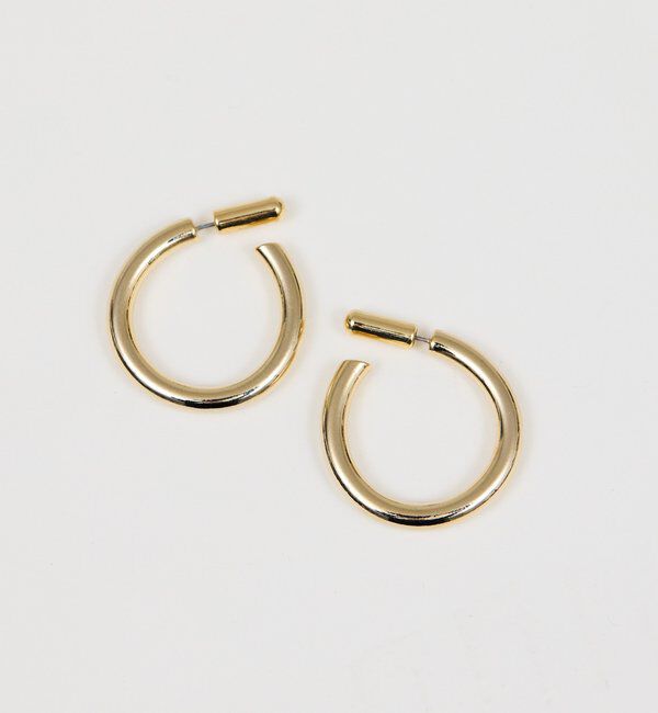  「メタルキャッチフープピアス」|リング|