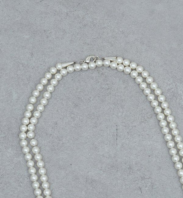  「レイヤードボールロングネックレス」|リング|