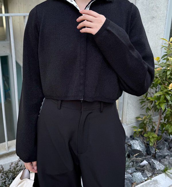  「[mline]配色ハイネックニット」|カーディガン|