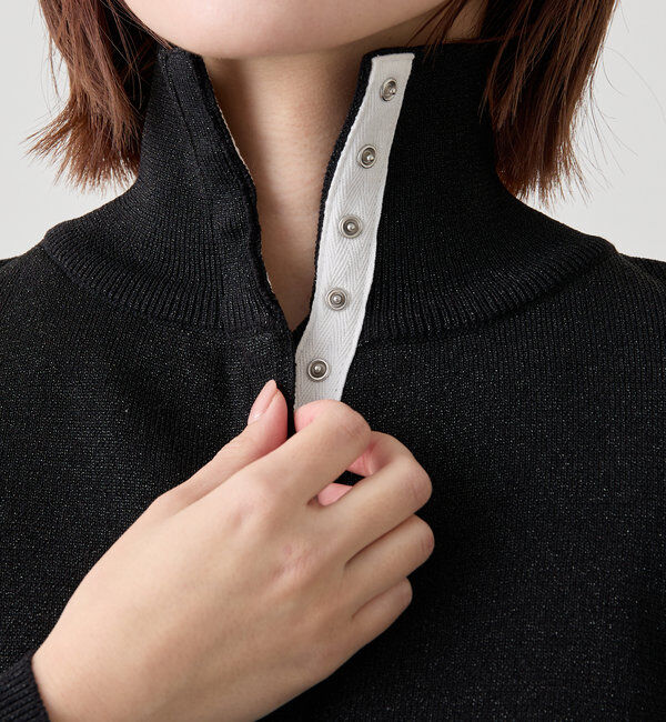  「[mline]配色ハイネックニット」|カーディガン|