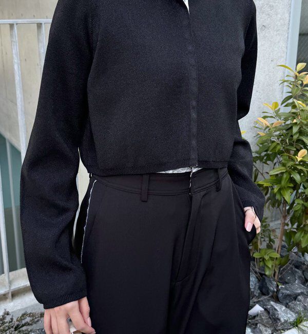  「[mline]配色ハイネックニット」|カーディガン|