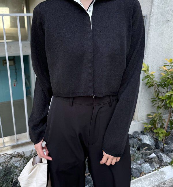  「[mline]配色ハイネックニット」|カーディガン|