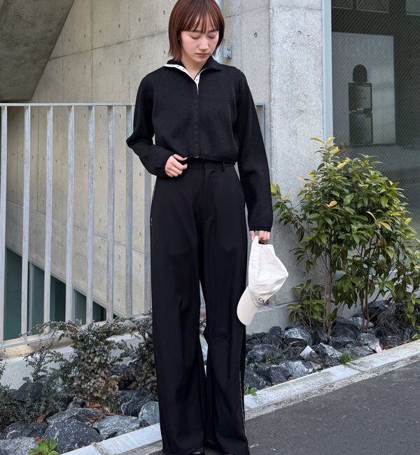  「[mline]配色ハイネックニット」|カーディガン|