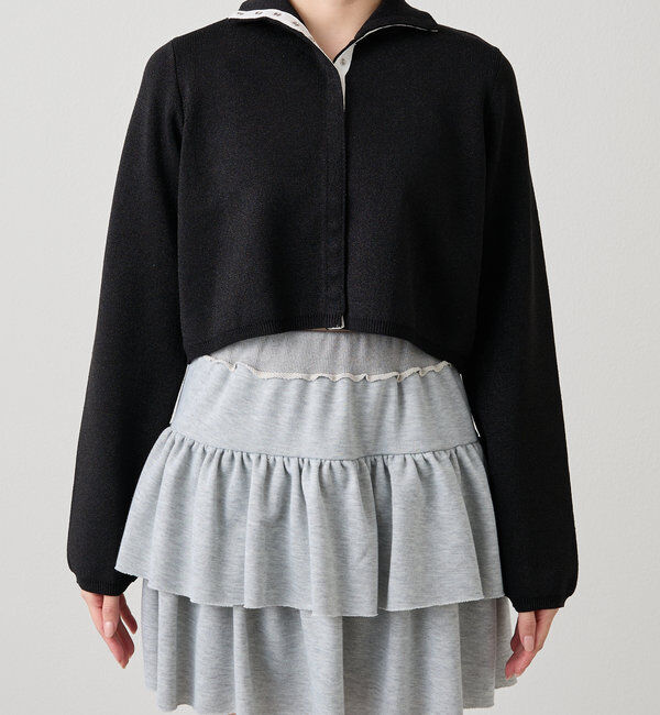  「[mline]配色ハイネックニット」|カーディガン|