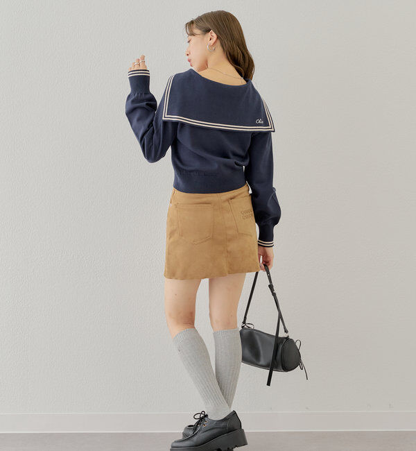  「セーラーカラーニットカーディガン」|カーディガン|