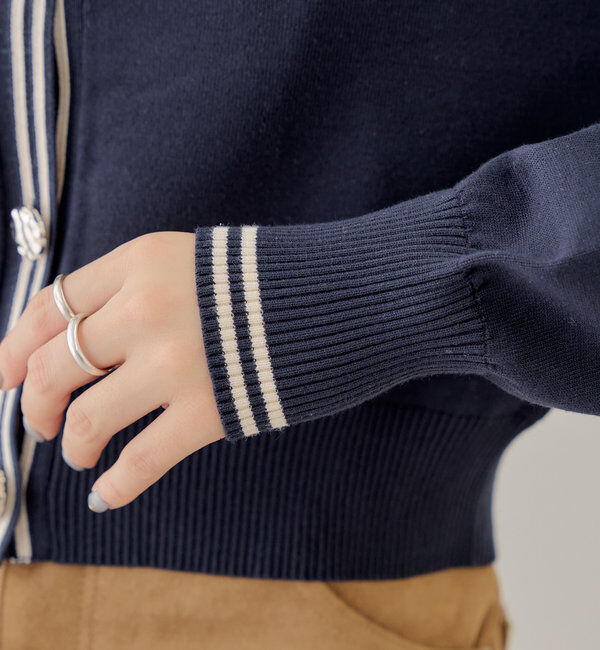  「セーラーカラーニットカーディガン」|カーディガン|