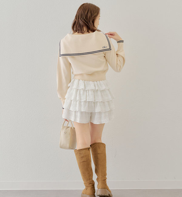  「セーラーカラーニットカーディガン」|カーディガン|