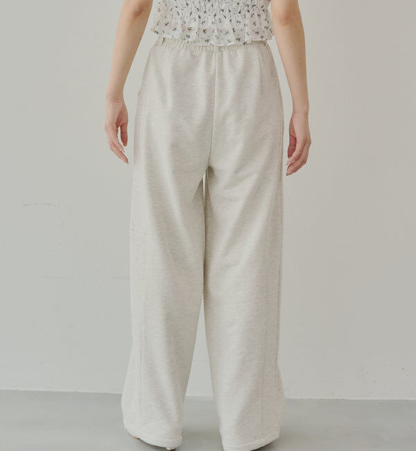  「カーブデザインドロストスウェットパンツ」|チノ|