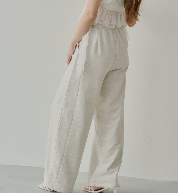  「カーブデザインドロストスウェットパンツ」|チノ|