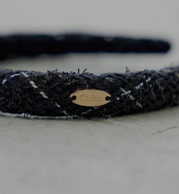  「プレート付ツイードカチューシャ」|その他|